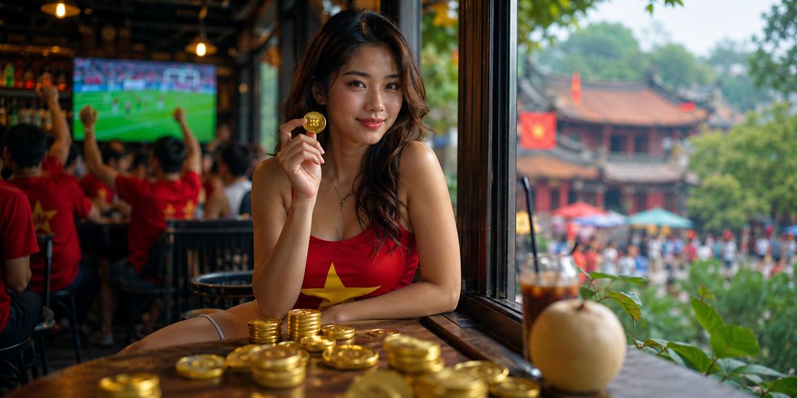 Người dùng thưởng thức cà phê và nhập mã voucher daga6789 tại Hà Nội