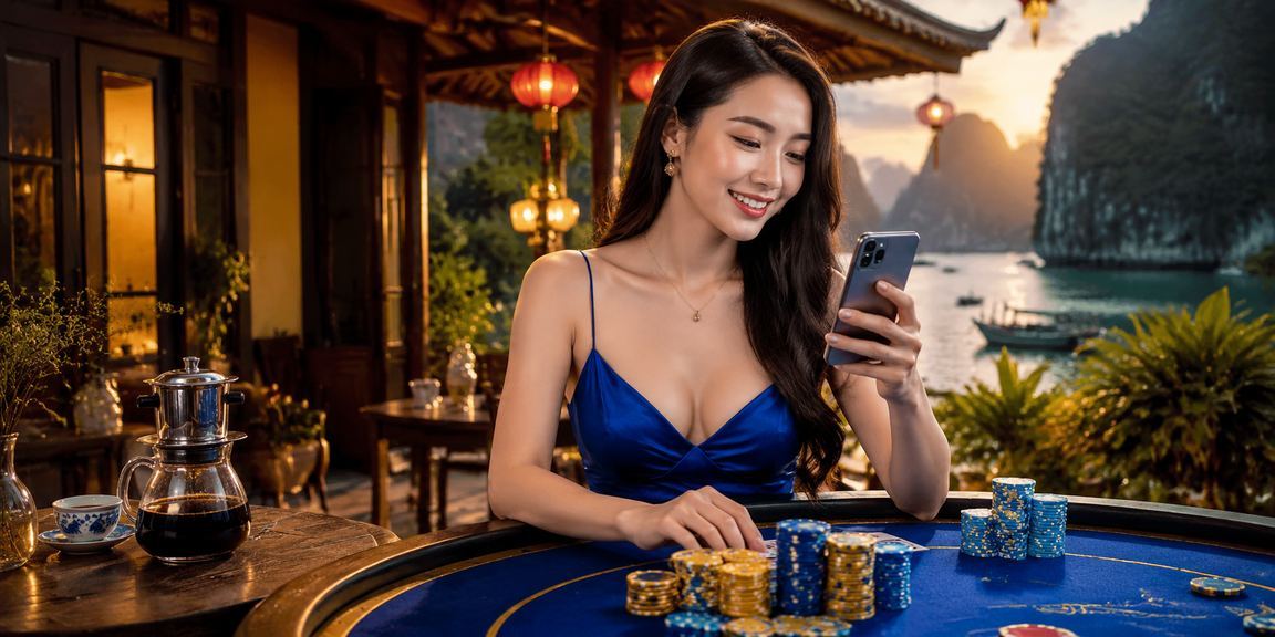 Người dùng xem tỷ lệ kèo và cashback tại quán cà phê Ninh Bình